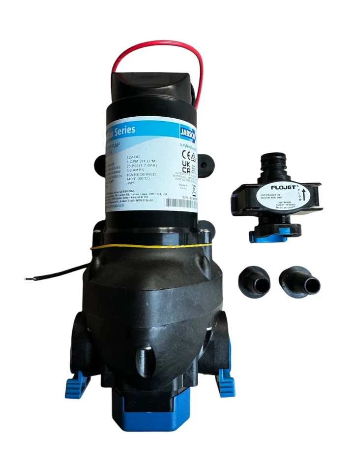 Bomba de agua a presión Jabsco 12v Par-Max 3 11L 25PSI cámper caravana autocaravana Foto 3 de 4