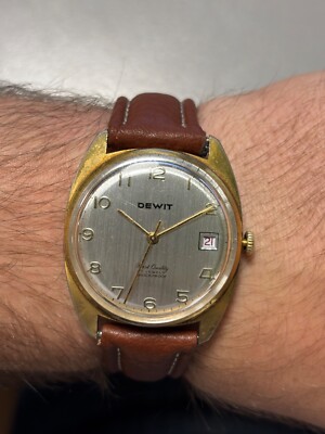 DEWIT First Quality 34mm 17 Jewels Swiss Mechanical Man's Watch