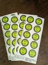 VINTAGE MR YUK Stickers Pittsburgh Poison Center - 4 sheets Invented in PGH