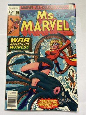 MS. MARVEL #16 1st app Brief Cameo Mystique Marvel Comics 1978 VF UK price 