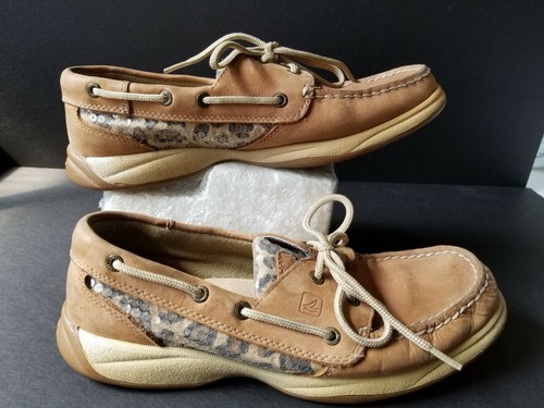 sperry top sider leopard print
