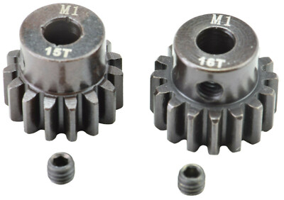 Apex RC Products 15 & 16T Mod 1 M1 5mm 1/8 Scale Pinion Gear Set #9732