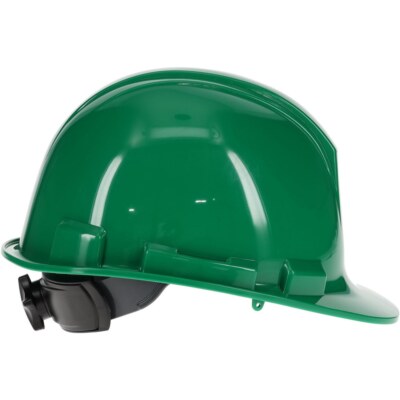 PRO-SAFE 4-Point Suspension Hard Hat: Ratchet, Class E&G, ANSI Type I, Green