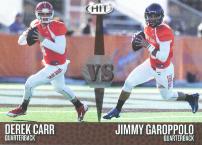 VERSUS #VS5 Derek Carr RC RAIDERS SAINTS Fresno State Jimmy Garoppolo 49ERS RAMS