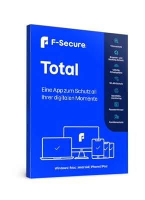 F-Secure Total Security 2025 inkl VPN  Deutsch  5 Geräte 2 Jahre Download