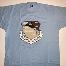 Desert Shield 90-91 Iraq Iran U.S.A Vintage War Time t-shirt