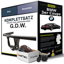 Für BMW 3er Coupe Typ E92 Anhängerkupplung starr +eSatz 13pol 06.2006-jetzt AHK