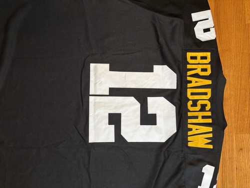 MITCHELL & NESS TERRY BRADSHAW 12 NFL THROWBACKS LONG SLEEVE JERSEY SIZE 56 - Picture 3 of 8