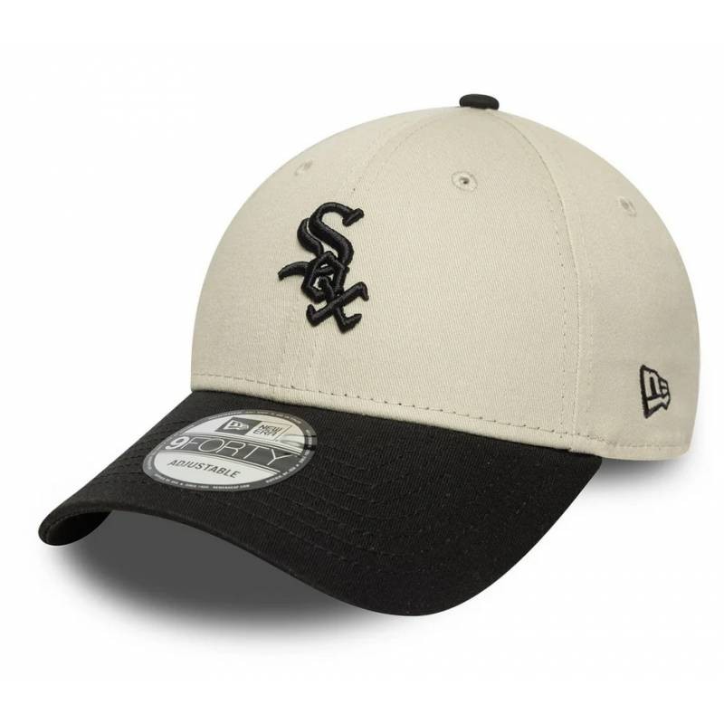 Casquette New Era 9FORTY Chicago White Sox finitions premium coton crème