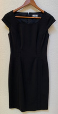 TAHARI Arthur S Levine Little Black Dress Size 2 Cap Sleeve Cocktail Work