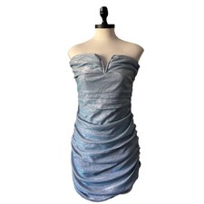 Fashion Nova Diva Vibes Dress Sparkly Glitter Blue Blush Fully Lined Size XL NWT