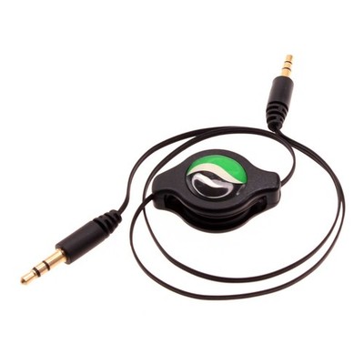 Aux Cable Retractable 3.5mm Adapter Car Stereo Aux-in Audio for Cell Phones