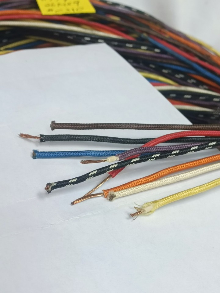 #17AWG WE Stranded Copper cloth wire for Audio Cable 19.5Mx1pc (#C310 ...