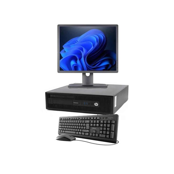 ORDENADOR COMPLETO HP 600 G1 SFF CORE I3 4GB RAM 120GB SSD + MONITOR 19" T+R