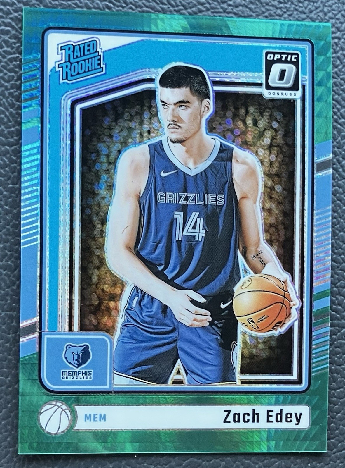 2024-25 Donruss Optic #288 Zach Edey Hyper Green #/249