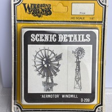 Woodland Scenics HO Scale Aermotor Windmill D-209 NIP
