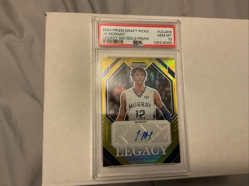2024 Panini Prizm Draft Picks #LSJAM Ja Morant Legacy Sig-gold Prize /10