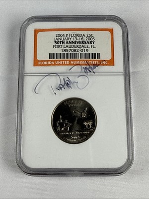 NGC SAMPLE 2004 P Quarter 2005 FUN SHOW 50th Florida SIGNED By