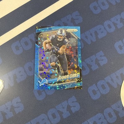 2025 Panini Prizm - Jahmyr Gibbs #74 No Huddle Blue Prizm 34/125