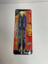 Pilot Frixion Pen Blue 2 Pack Fine Point 0.7mm Heat Erase