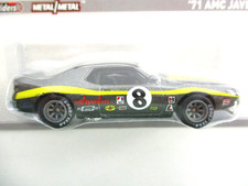 HOT WHEELS - 2012 MUSCLE - 1971 AMC JAVELIN TRANS AM RACE CAR - REAL RIDERS