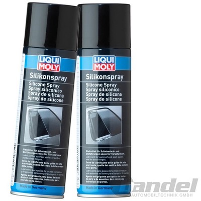 2x 300 ml LIQUI MOLY SILIKONSPRAY SCHMIERSTOFF IMPRÄGNIER SPRAY SILIKON DOSE