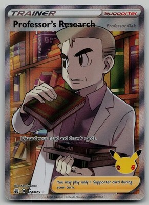 Professor's Research (Full Art) Ultra Rare Celebrations 024/025 NM