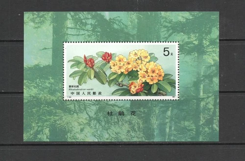 T3451   China  1991   flora  flowers  Rhododendrons   SHEET   MNH