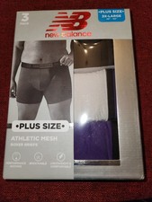 New Balance 3-pack Men's 3X Large 48-50" Athletic Mesh Boxer Briefs
