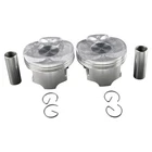 2pcs Piston Ring Kits For Kawasaki ER-6N ER-6F 06-11 KLE650 08-13 13001-0087