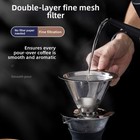 1pc Stainless Steel Coffee Dripper Reusable Coffee Filter Coffee Filter Cup