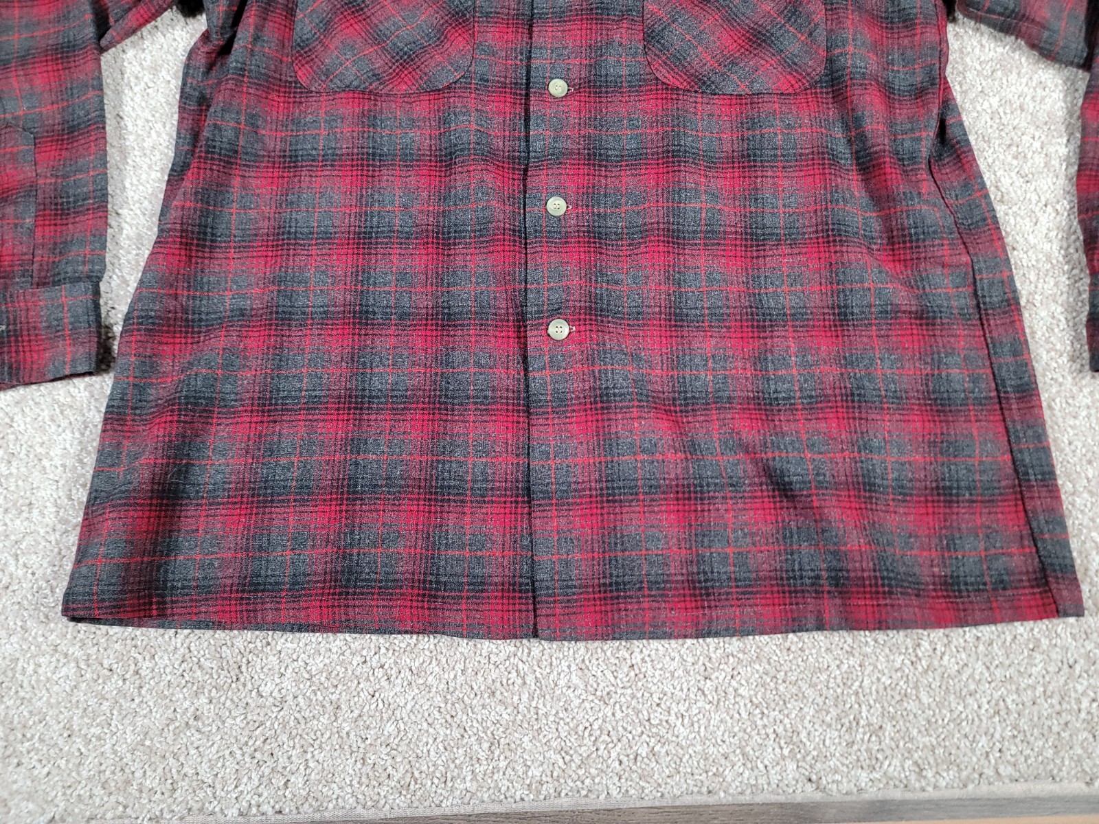 Vintage 60s Pendleton Loop Collar Rockabilly Shad… - image 9