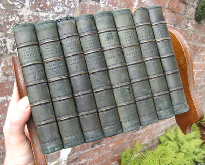 1849 The Life of Napoleon- Sir Walter Scott Leather Decorative Books