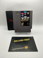Balloon Fight (Nintendo, NES (1986) 5 Screw W/ Manual + Sleeve