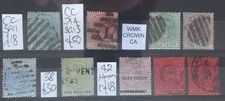 Lagos stamps QV 18.. values to 1s GU on 1card c£120+ [9] LW1