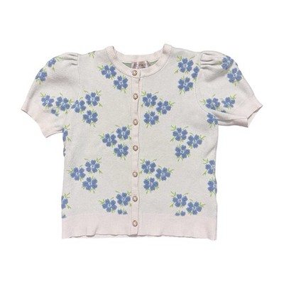 Women s Forward Young Contemporary Flower Sweater Size Small