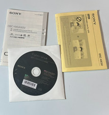 Sony Cyber-Shot DSC-HX5V Digital Camera Software Application Disc And Manual