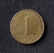( USA ) , Austria  Coin ,  1 Schilling  , Year : 1976  .