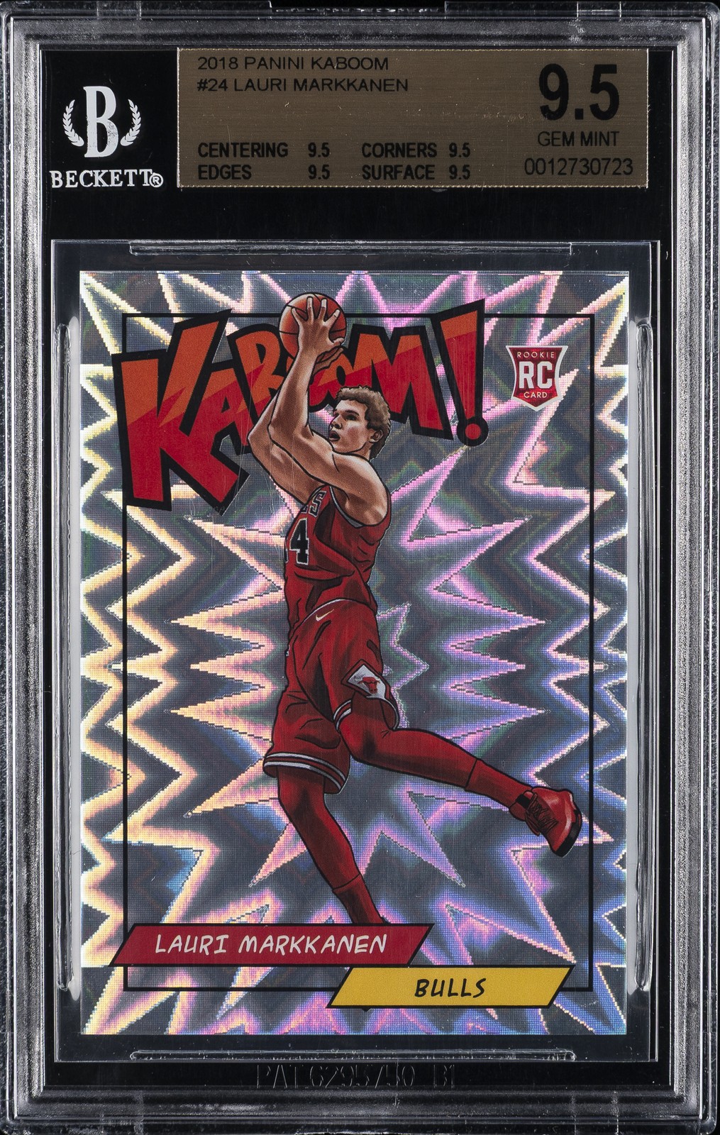 2018 PANINI KABOOM! #24 LAURI MARKKANEN BGS 9.5