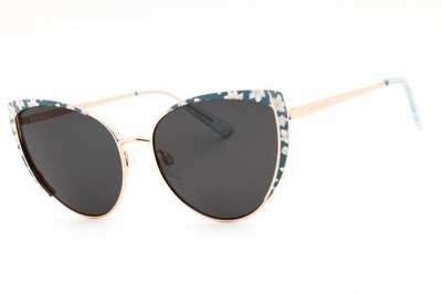 Draper James DJ9038 454 Blue Floral/Dark Grey 57-16-140 Sunglasses New Authentic