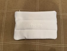 RHODE Quilted Light Gray Cosmetic Pouch