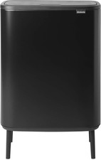 Brabantia Bo Touch Bin Hi - 2 x 30L Inner Buckets (Matt Black) Large Waste/Recy