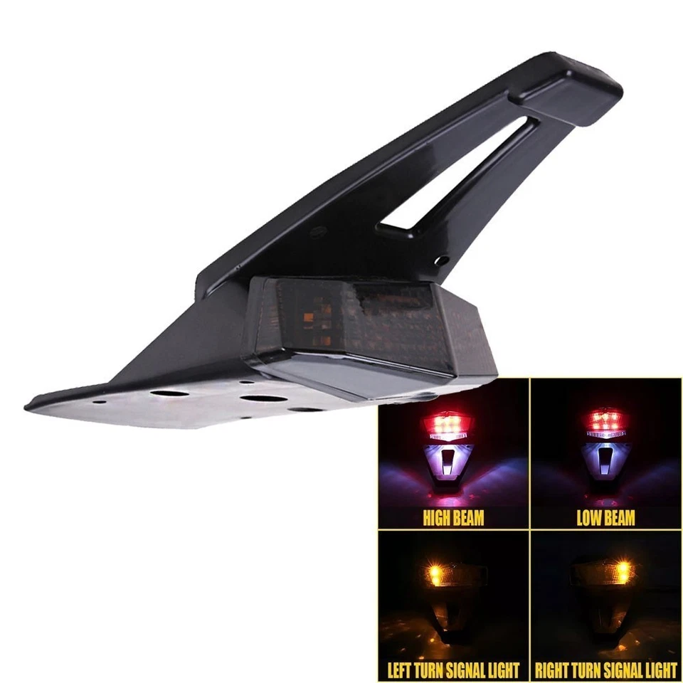 Enduro LED Rear Fender Brake Tail Light Turn Signal Dirt Bike Off-Road Universal Foto 3 de 4