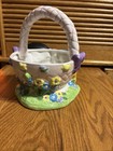 Disney 2000 Welcomes Winnie The Pooh Ceramic Easter Basket FTD Piglet Eeyore — photo 5