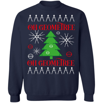 Geometry Math Oh Geometree Ugly Christmas Sweater sweatshirt