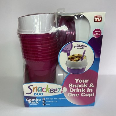 Snackeez! Duo 2 In 1 Snacking Solution 30 Piece Kit Blue - New Sealed