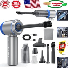 Cordless Air Duster with Mini Vacuum - 9000mAh Battery Convenience