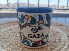 Mug Coffee Gaza Ceramic Small Colorful Handmade Hand Painted Holy Land Palestine