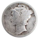 1926-P Mercury Dime G Good 90% Silver