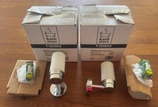 'BATH STORE' PAIR OF CHROME & OPAL GLASS G9 IP44 'HOTEL BATH SINGLE WALL LIGHTS'